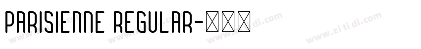 Parisienne Regular字体转换